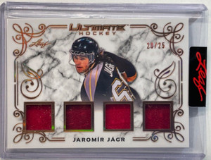 2023 LEAF ULTIMATE JAROMIR JAGR JERSEY #/25 PITTSBURGH PENGUINS