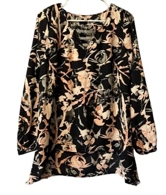 Blusa Floral Juicy Couture Talla Mediana Cottagecore Boda Invitada Moderna Flor Foto 1 de 4