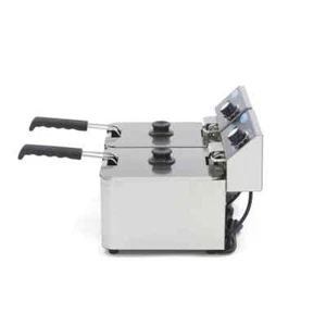 Friggitrice per gastronomia - 2 x 4 litri friggitrice elettrica da tavolo - Foto 1 di 7