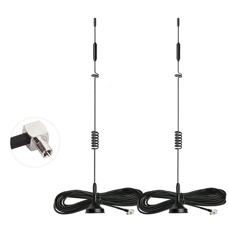 2pcs Omni Directional 4G 3G LTE MIMO TS9 External Magnetic Antenna for ZTE MF823 - Image 1 of 4