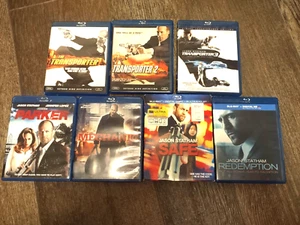 Jason Statham Blu-ray Lot 7 Films: Transporter 1-3/Parker/Mechanic/Safe/Redempti - Picture 1 of 2