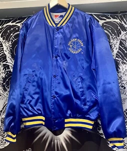 SWINGSTER XL Golden State Warriors CLEAN Satin Jacket Made in USA NBA VHTF RARE - Bild 1 von 8