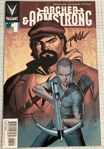 Archer & Armstrong #1 NM Valiant Variant VEI 2012 Signed Writer Fred Van Lente - Picture 1 of 6