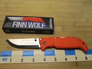 NEW #20NPJ Orange Cold Steel FINN WOLF AUS-8A Lockback Folding Knife Taiwan - Picture 1 of 10