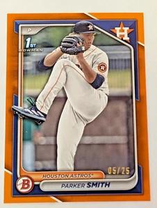 Parker Smith RC/25 Bowman 1° Astros 2024 Bowman Draft Arancione Parallelo 05/25 - Foto 1 di 3