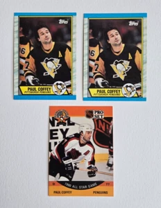 Paul Coffey Vintage Topps, Pro Set, UD Hockey Karten - (3) Karten Lot HOF - Bild 1 von 3