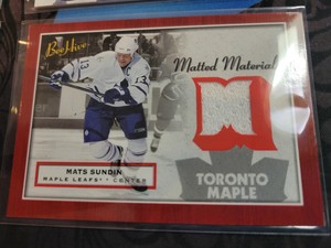 2005-06 Beehive Matted Materials #MMMS Mats Sundin