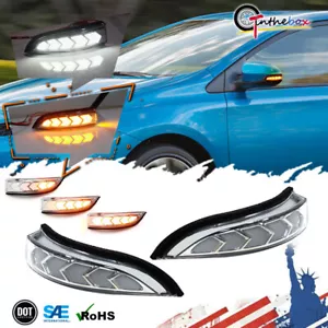 Luz intermitente dinámica para espejo retrovisor lateral Toyota Vios Camry Corolla Prius Avalon - Imagen 1 de 12