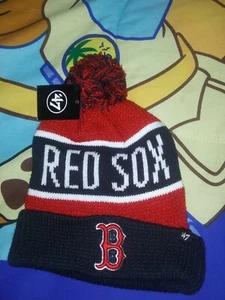 Neu Erwachsene MLB Boston Red Sox Baseball Strick Ski Mütze offiziell lizenziert - Bild 1 von 2