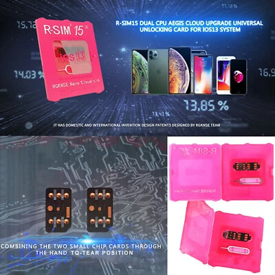 R-SIM15 Card Unlock RSIM Card for iPhone 11/11 Pro Max iOS13 System Repair KIt - Image 1 of 4