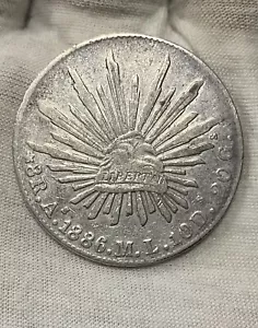 1886 AS ML 8 Reales - Picture 1 of 2
