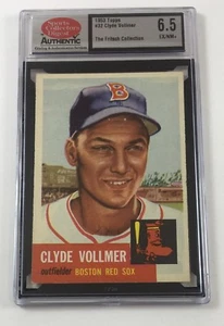 1953 Topps Baseball #32 Clyde Vollmer SCD 6,5 EX/NM + carta classificata 2532 LB9 - Foto 1 di 2