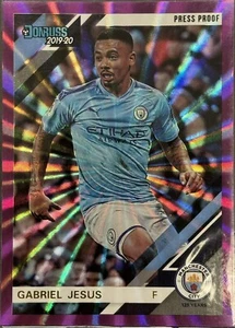2019-20 Panini Donruss Press Proof Gabriel Jesus Pink Laser - Picture 1 of 2