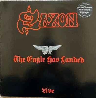 Saxon / The Eagle Has Landed (Live) 1982 Carrere Inner LP JAPAN M Vinyl Record 美 - Image 1 of 4