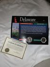 1999 Delaware Colorized State Quarter P&D-BU- w/Colorful Display Card
