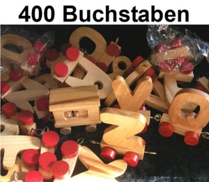 NAMENSZUG HOLZZUG BUCHSTABENZUG HOLZEISENBAHN Restposten Holzbuchstaben 2.Wahl - Bild 1 von 1
