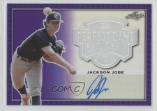 2020 Leaf Perfect Game National Showcase Metal Purple /8 Jackson Jobe Auto
