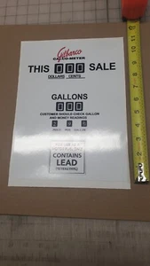 Vintage look old Gas pump  sticker for Gas Guys-Remember .29 cents per gal. gas? - Picture 1 of 1