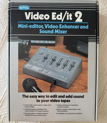 New! Unused Sima Video Ed/ it 2 Editor Enhancer Sound Mixer Open Box VINTAGE - Image 1 of 4