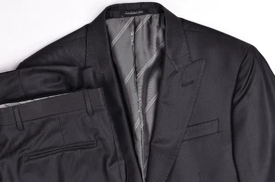 Austin Reed Reda Super 120s Wool Peak Charcoal Suit 40 R Pants 34x29 - Image 1 of 4