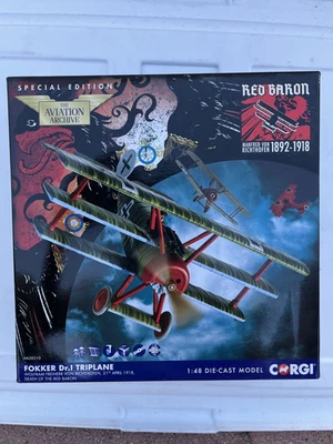 CORGI: Folker DR.1, L.T HANS KIRSCHSTEIN,  "AA38310" 1:48 - Image 1 of 4