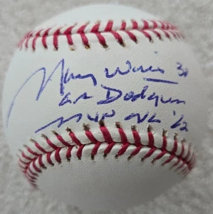 Maury Wills Signed Rawlings Baseball, LA Dodgers, MVP NL '62 PSA/DNA, Nr Mt-Mt - Picture 1 of 5