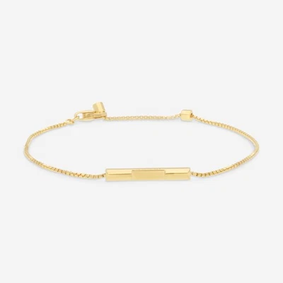 Gucci Link to Love 18K Yellow Gold Bracelet YBA662106001016 Size S MSRP $1,250 - Image 1 of 4