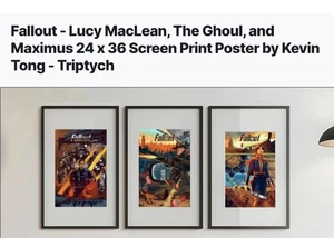 Fallout Amazon Kunstdruck 3er SET Poster signiert Kevin Tong Triptychon 16x24 InHand - Bild 1 von 5