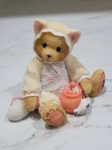 FIGURA DE HALLOWEEN Tabitha el gato 1996 Cherished Teddies Kitty de colección - Imagen 1 de 7