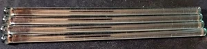 ++Deal of 4++ Vtg Clear Glass 7" Heavyweight Swizzle Stir Sticks Excelnt Cond .a - Picture 1 of 2