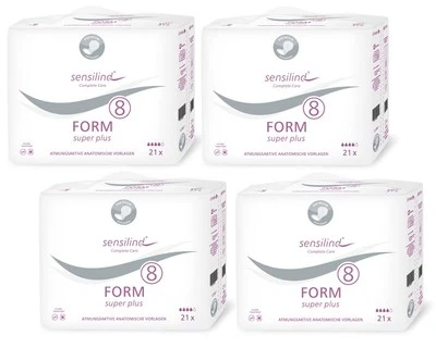 Sensilind Form "SUPER PLUS 8" - anatomisch geformte Inkontinenzvorlagen - 4x21