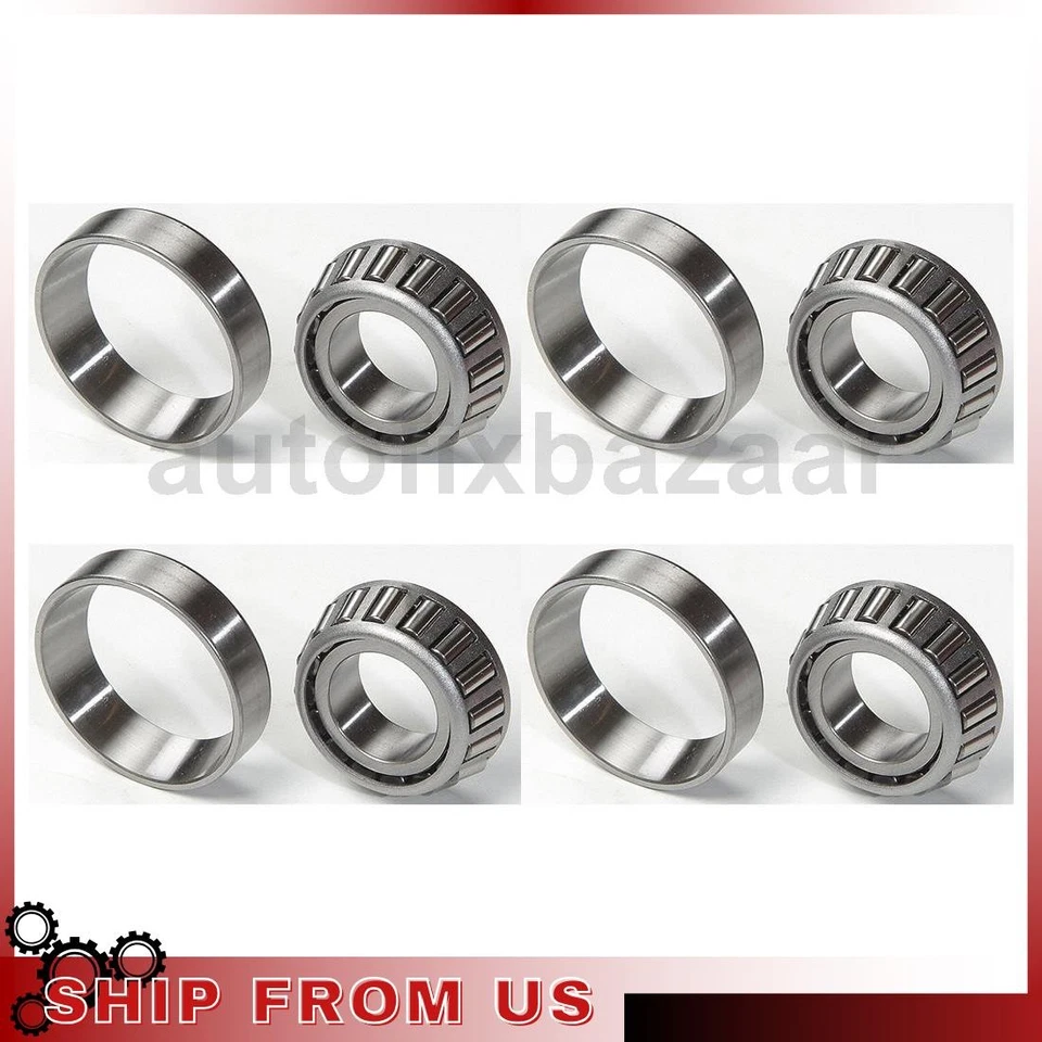 Juego de 4 cojinetes de rueda delanteros interiores exteriores y carreras para Mercury Cougar 1970_ Foto 1 de 4