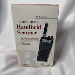 RARE Radio Shack PRO-71 Hand Held Scanner 2-Way UHF VHF Air 100 Channel NEW - Picture 1 of 5