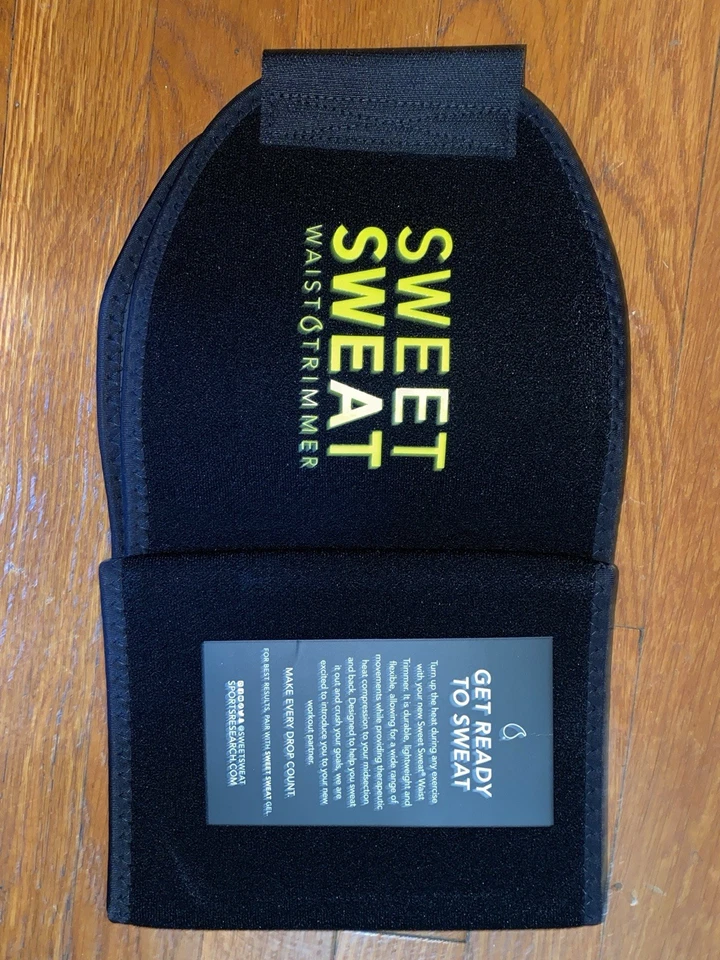 Banda recortadora de cintura Sweet Sweat. Pequeño negro y amarillo Foto 1 de 1