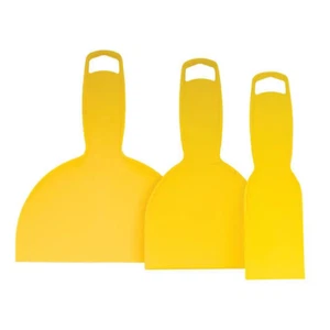 Juego de cuchillos de masilla de plástico de 3 piezas raspador flexible agujeros de relleno grietas hágalo usted mismo 37-150 mm - Imagen 1 de 9