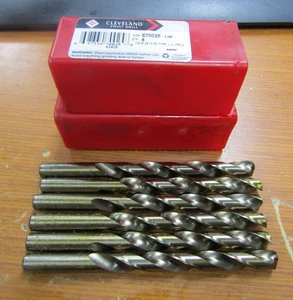 💥6) NEW CLEVELAND 13/32 JOBBER LENGTH DRILL BIT C70025 LOT OF 6 - Picture 1 of 3