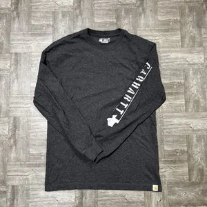 T-shirt Carhartt Small vestibilità ampia manica lunga Texas Lone Star grafica grigio scuro - Foto 1 di 6