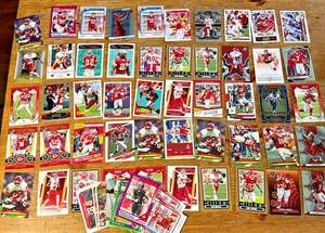 Kansas City Chiefs Football Card Lot 60 Cards Rookies Pat Mahomes Travis Kelce - Picture 1 of 6