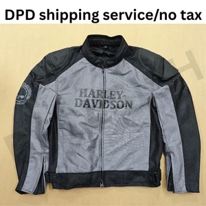 Men’s Mesh Motorcycle Riding Jacket – Black & Gray Protective Biker Touring Gear - Bild 1 von 3