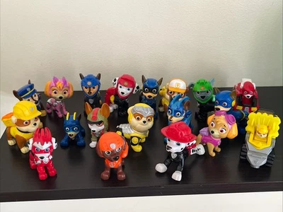 Paw Patrol Figures Mixed Kids Toy Lot Action Figures 17 And 2 Cats - Image 1 of 4