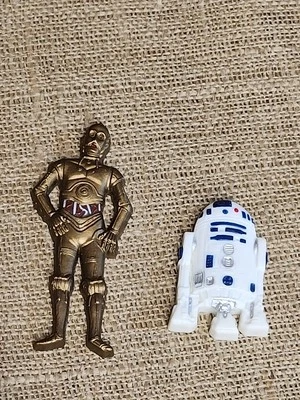 Decorações de topo de bolo vintage Wilton Star Wars R2D2 e C3PO - Imagem 1 de 4