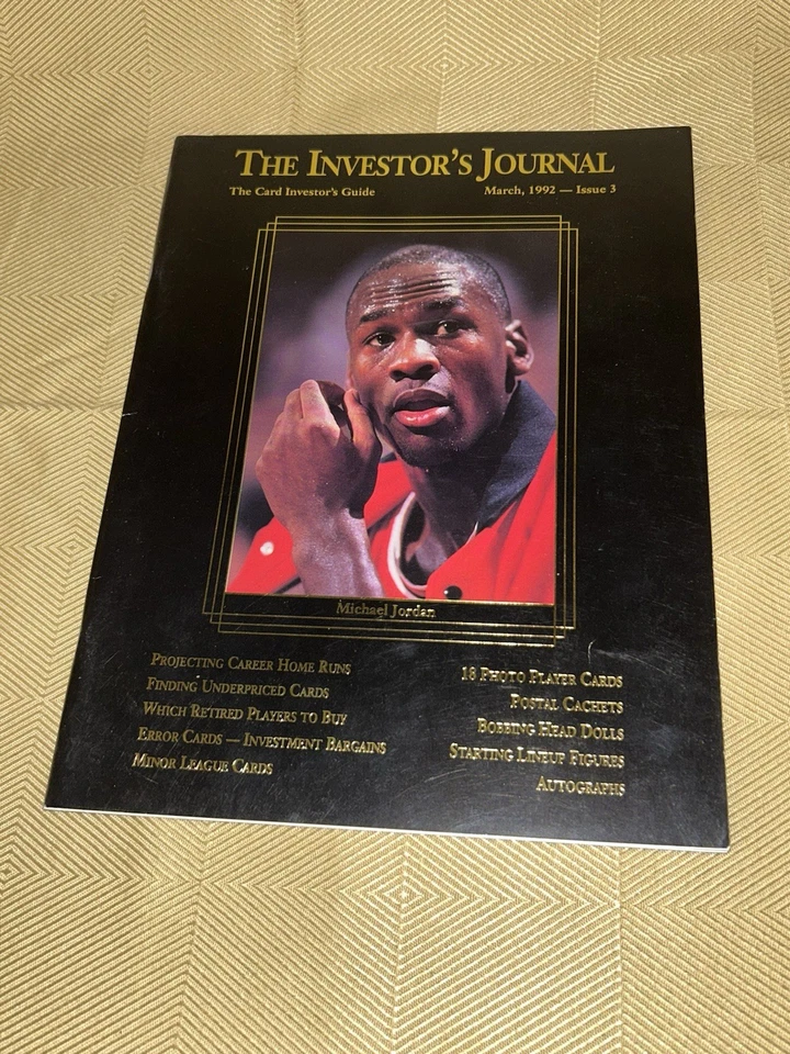 Michael Jordan The Investors Journal marzo 1992 número 3 con tarjetas excelente+ Foto 1 de 4