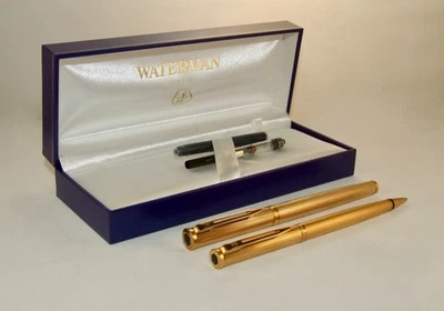 WATERMAN PARIS PREFACE FOUNTAIN PEN  & BALLPOINT BOXED SET - NEAR MINT - C1998 - Image 1 of 4