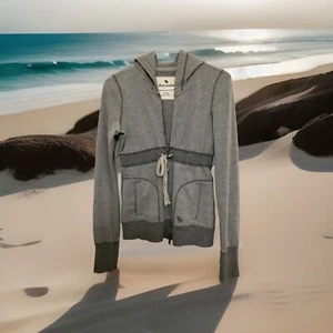 Suéter con Capucha Gris Abercrombie Corbata Cintura Niña Talla XL Bolsillos Bordado Logo - Imagen 1 de 23