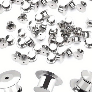 Locking Pin Backs Pin Locks Keepers for Enamel Lapel Pins Badges-No Tool Needed