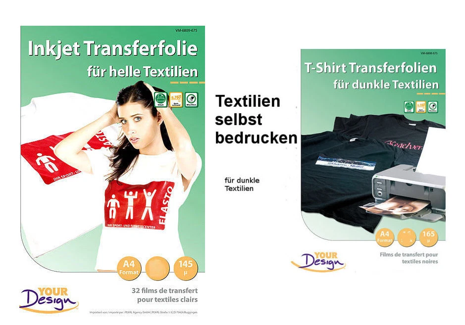 Transferfolie Bügelfolie Folie bedrucken Textilien Textilfolie Stofffolie bügeln - Bild 1 von 1