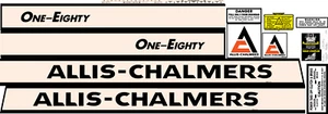 Juego completo de calcomanías Allis Chalmers 180 - Imagen 1 de 1
