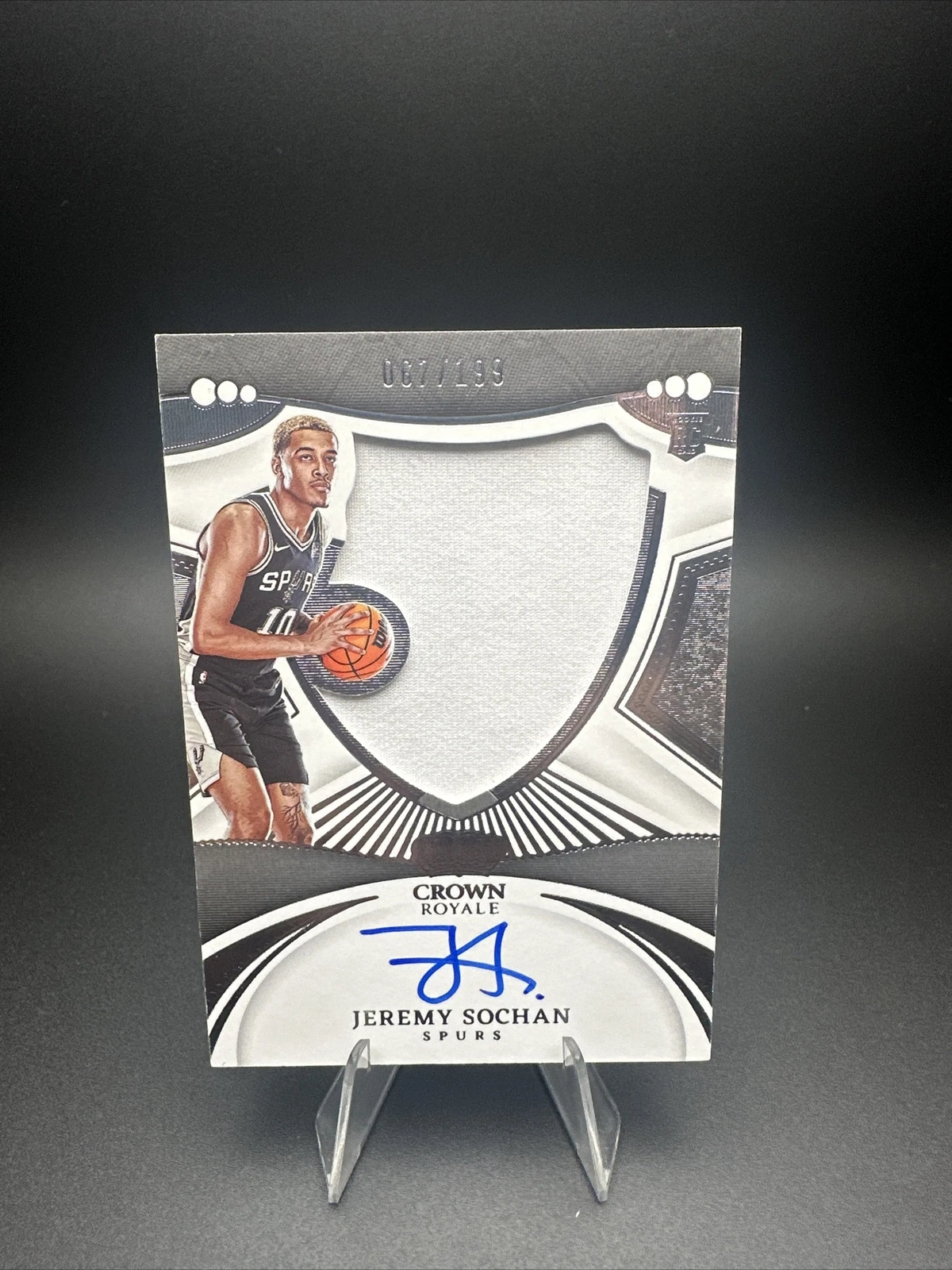2022 PANINI CROWN ROYALE SILHOUETTES JEREMY SOCHAN RC PATCH AUTO /199