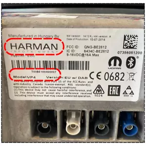 UNLOCK CODE HARMAN VP4 RADIO NAVI UCONNECT FIAT 500X ALFA ROMEO GIULIETTA JEEP - Picture 1 of 1