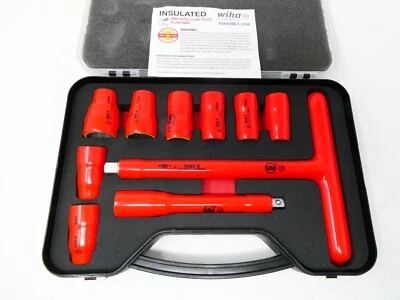 Wiha 10-Piece 3/8" Metric Insulated Socket Set WHA31595 With Case - Image 1 of 2